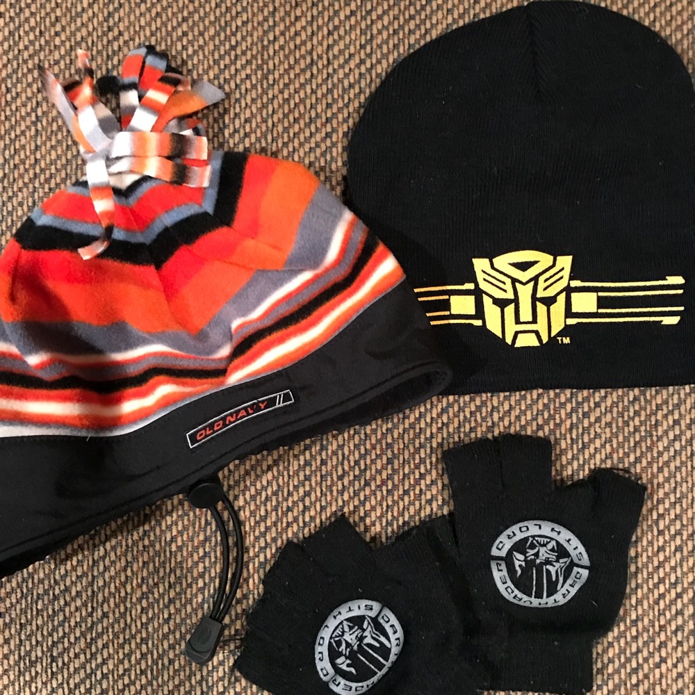 Old Navy, Transformers Hats & Star Wars Gloves M/L
